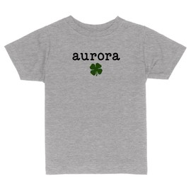 Aurora Shamrock Toddler Kids T-Shirt 3T Heather Grey