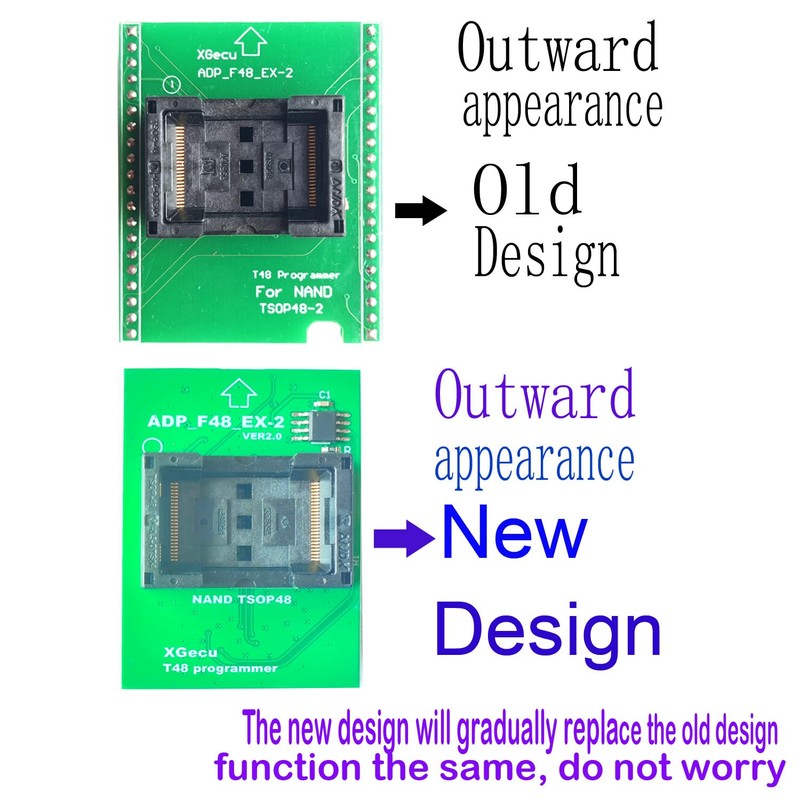 XGecu NAND TSOP48-2 Adapter NAND Flash Only Use T48 (TL866-3G)