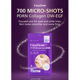 Easyderm PDRN Patch - Under Eye & Smile Line Care, 4 Patches, K-Beauty Korean Skincare with Collagen & EGF, Smile lines treatment, PDRN Eye mask, Special care, Stocking Stuffer Holiday Gift