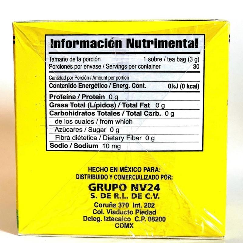 Tea CHUPA Panza, Tea Based ONGINGER Root, PINNEAPPLE, Flax &
