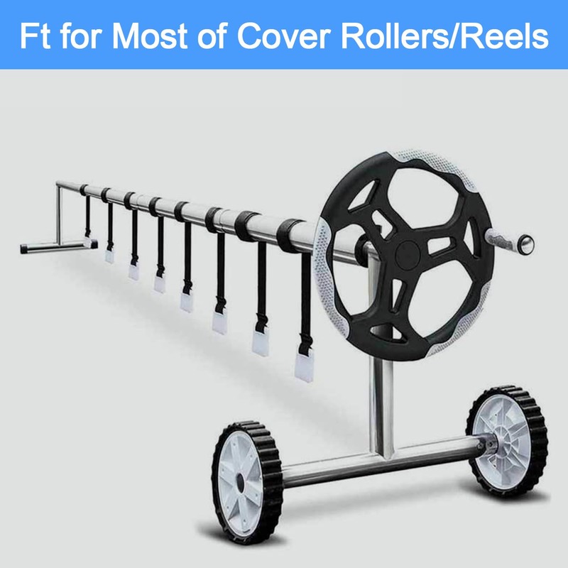 Abnaok Set of 8 Mounting Straps and Clips, Pool Reel