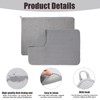 2Pcs Small Microfiber Dish Drying Mat, Absorbent Dish Drainer Mats