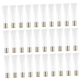 FOMIYES 50pcs Clear Lip Gloss Tubes Reusable Squeeze Cosmetic Container for Lip Balms Lightweight and for Travel for Gloss Lotion and Makeup Remover