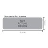 StickerTalk Wheelchair Ramp Allow 8 Feet Vinyl Sticker, 10 inches