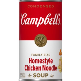 Campbell’s Condensed Homestyle Chicken Noodle Soup, 22.2 oz Family Size Can