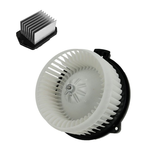 TRQ A/C AC Heater Blower Motor w/Fan Cage & Resistor