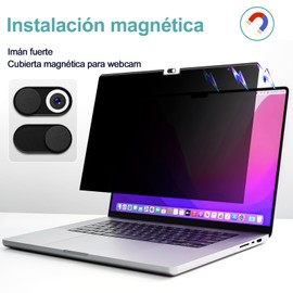 IPROKKO Magnético Filtro de Privacidad Compatible con MacBook Air 13/13.6 (2022/2024/2025, M2/M3/M4)13.6 Pulgadas, Filtros de Pantalla para MacBook Air M2/M3, Privacy de Protector Pantalla para MacBook 13.6 Pulgadas