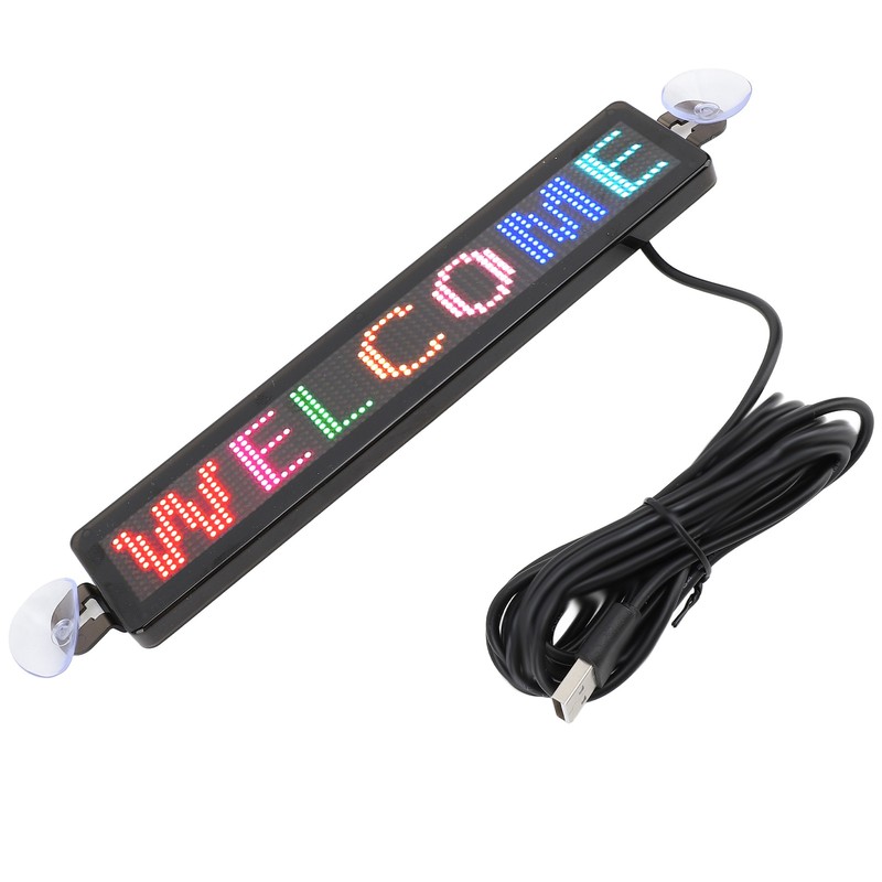LED Scrolling Sign 12x72 Pixels 230x50mm Bluetooth APP Programmable LED