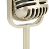Generic Gold Prop Microphone for Dance Shows, Lightweight and Portable,