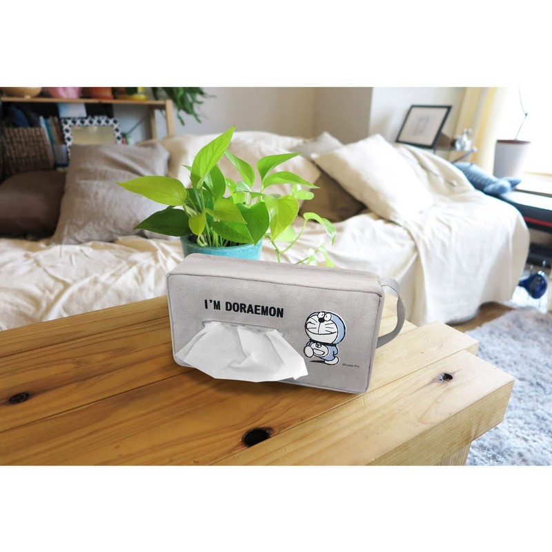 Meiho DE004 Doraemon Tissue Case with Velcro Strap Gray