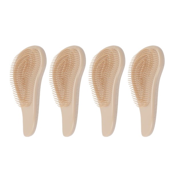 4PCS Detangler Hairbrush, Lightweight Portable Wheat Straw Comb Styling Brush,
