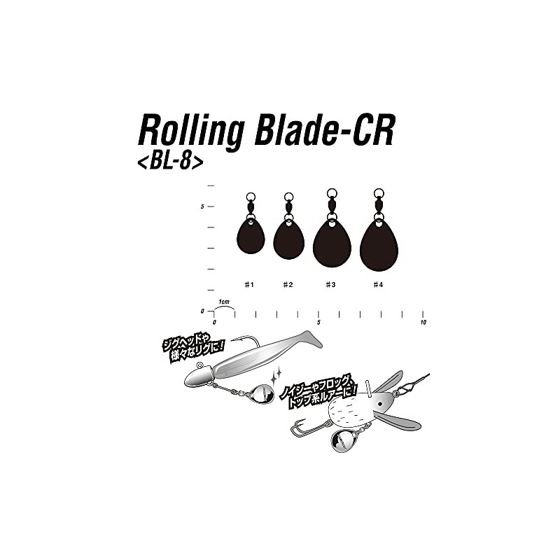 KATSUICHI BL-8G Rolling Blade CR Gold #2 BL-8G