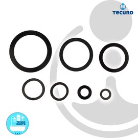 tecuro Rubber Seal 1 1/4 Inch (31 x 38 x 4.00 mm) for Union Nuts Sanitary Heating Installation