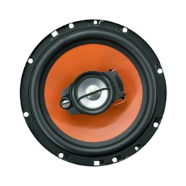 Audiobank 6.5-Inch 3-Way Orange Car Audio Stereo Coaxial Speakers - AB674 - Total of 2 Speakers / 600 Watts Peak Power Handling Rubber Coated Cloth Surround