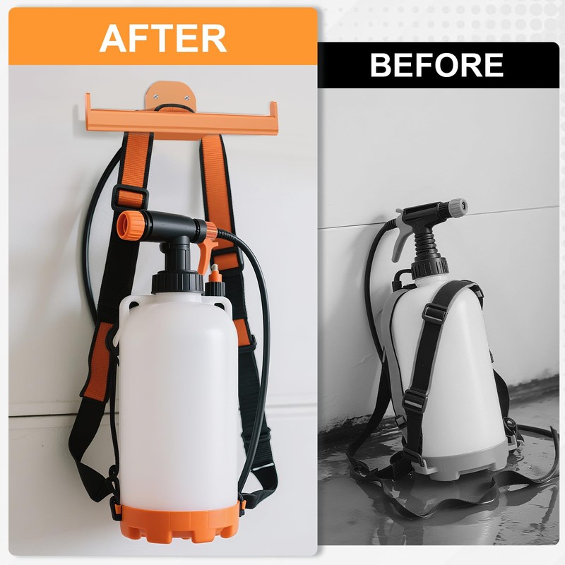 FLEXI RODS Backpack Leaf Blower Hanger, Backpack Sprayer Wall Mount,
