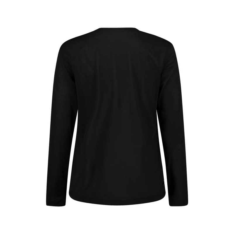 CMP - T-Shirt Termica da Donna, Nero, 46