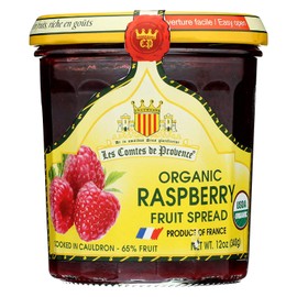 Raspberry Jam Spread USDA Organic Preserve – 12 oz/ 340 gr – Made in France Traditional Jam Non GMO Gluten Free