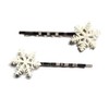 SNOWFLAKE Winter Bobby PIn Hair Clip Accessory - Set of