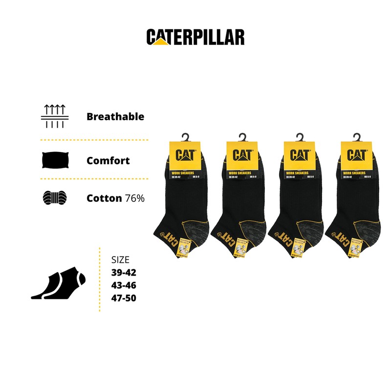 Cat erpillar Men's Socks, 12 pairs of black