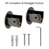 GIRASOLE HOME® Short Curtain Pole Bracket, 2 Pack Heavy Duty