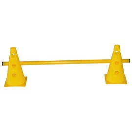 Boje Sport Agility Dog Sport - Hurdle for Coordination Training, Endurance Training, Sprint and Jumping Training - 2X MZK: 23 cm, Yellow / 1x Bar: 80 cm, Yellow