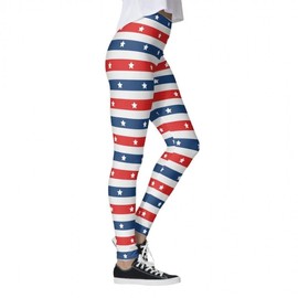 Women's 7/8 Yoga Leggings, Fitness Pants - Spring Thin Printed Plus Size Ankle-Length Tight 3XL/6 5ea