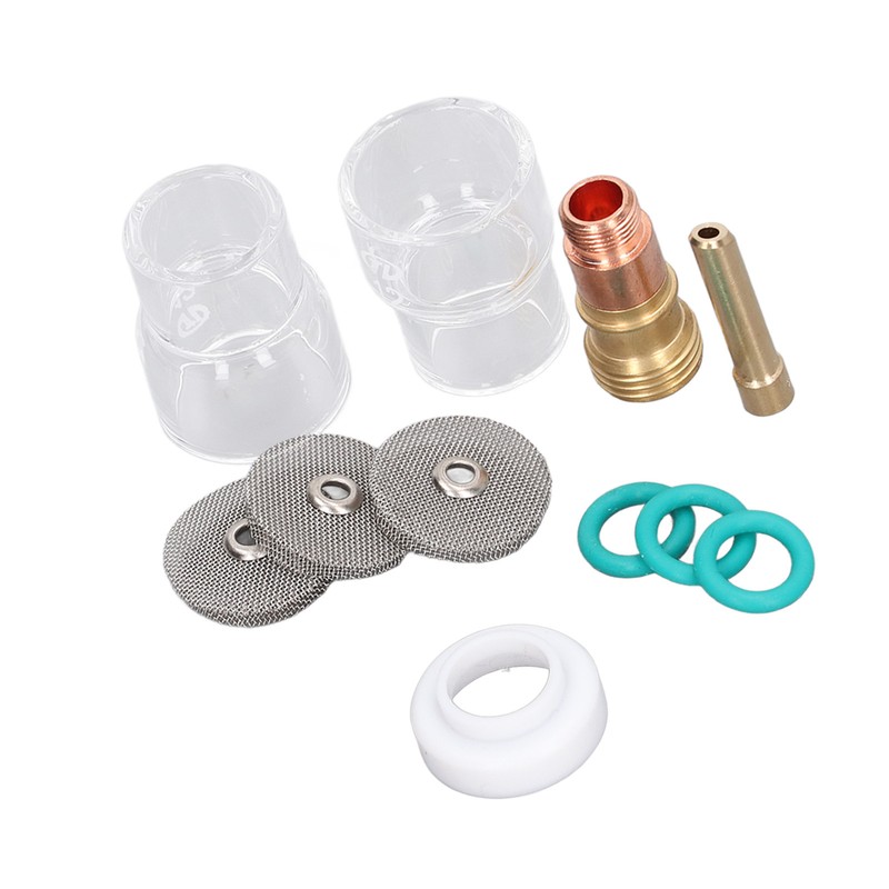 11Pcs Welding Gun Accessories Tig Welding Torch Glass Cup Collet