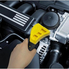 Edward Tools Strap Wrench Set 2 Piece - Fits Items 3/8” to 6 1/2” Oil Filter Wrench, Jar Opener, Pipe Wrench, Rubber Strap Wrench, Shower Head Wrench, Water Filter Wrench - Non Slip Strap