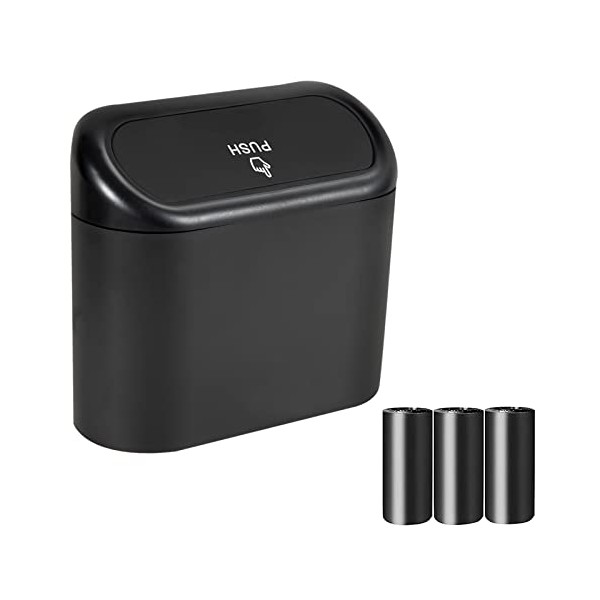 EnthuLove 1 Packs Mini Car Trash Can Bin with Lid
