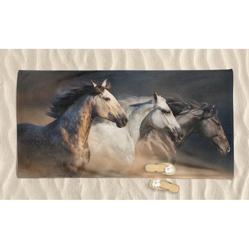 Tex family Terry Towel I Three Horses Large 90 x