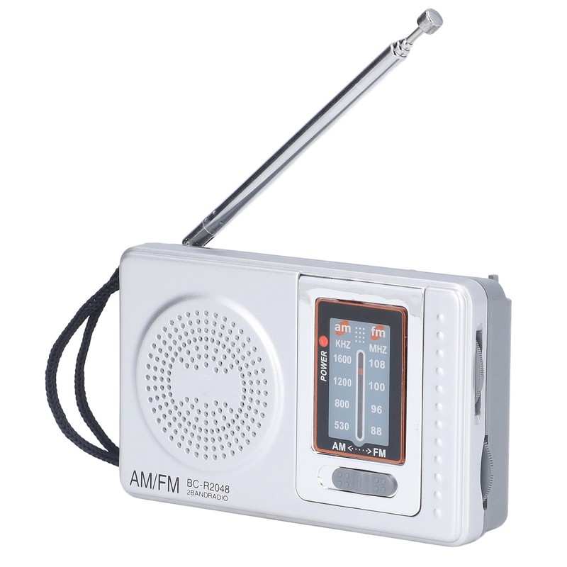 AM FM Radio Battery Power Supply Waterproof Plastic Material Portable