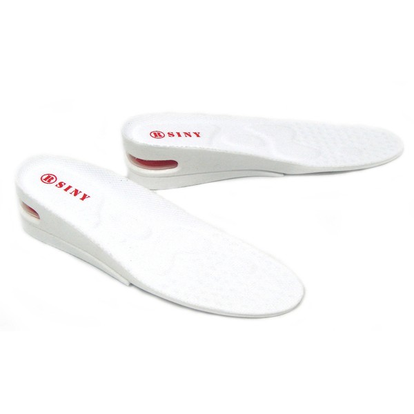 siny SY-08 Foot Care Shoes, 2 Tiers, 2.0 inches (5 cm), Up Insole, Secret Foot Correction, Insole, Air Raised, White