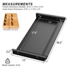 Gaxomo Large Under Desk Mounted Sliding Drawer with Bamboo Tray