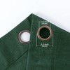 KOUFALL Dark Emerald Green Short Window Curtains for Bathroom Decor,Linen