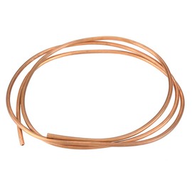 GAESHOW 2M Copper Pipe, OD 6mm x ID 4mm Copper Refrigeration Tubing T2 Microbore Soft Coil Copper Tubing for Refrigeration Plumbing