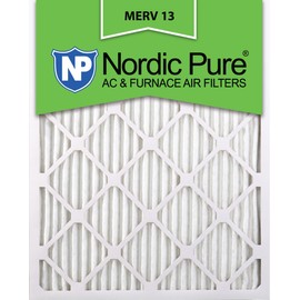 Nordic Pure 16x25x1 (15 1/2 x 24 1/2 x 3/4) Pleated MERV 13 Air Filters 6 Pack