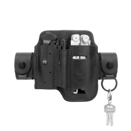 1791 EDC Multitool Sheath, Leather EDC Organizer, Belt Pouch Fits Multitool, Knife, Pen, Keys - Compatible with Heavy Duty Leatherman, Gerber and SOG