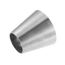 X AUTOHAUX Car Mandrel Exhaust Bend Elbow Pipe 304 Stainless Steel Concentric Reducer 1.5" OD to 2.5" OD 1pcs