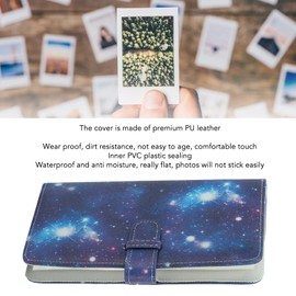 Photo Album 3 x 3 Inch Photos Picture Book with PU Leather Cover 18 Inner Pages Photo Album for 108 Pictures for Baby Wedding Family Kids (Starry Sky)
