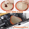 MMmat Silicone Baking Mats Set of 2 Round Non-Stick Reusable