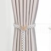 Zliger Curtain Tiebacks, Pack of 4 Pearl Curtain Tiebacks Beads