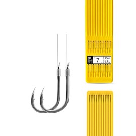 FOLANDO 10 PCS Curve Shank Carp Hooks, Fishing Hair Rigs Tackle Kit barbed hook handmade carp rigs #13