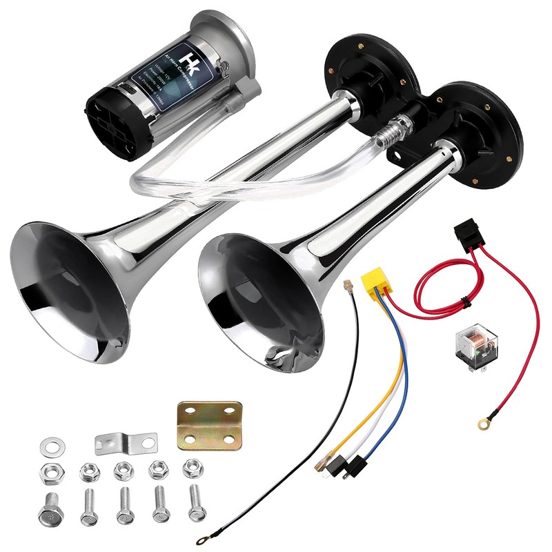 HK Replacement Air Compressor, 12V 150db Air Pump for Horn,