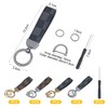 4Pcs Car Keychains, 4Pcs Small Screwdrivers, Leather Keychains, Universal Keychains,