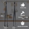 HOTEC Stainless Steel Kitchen Tweezers Tongs, 2 Pcs 12Inch Professional