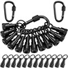 Threlaco 14 Pcs Upgraded Drill Bit Holder Keychains 1/4 Inch