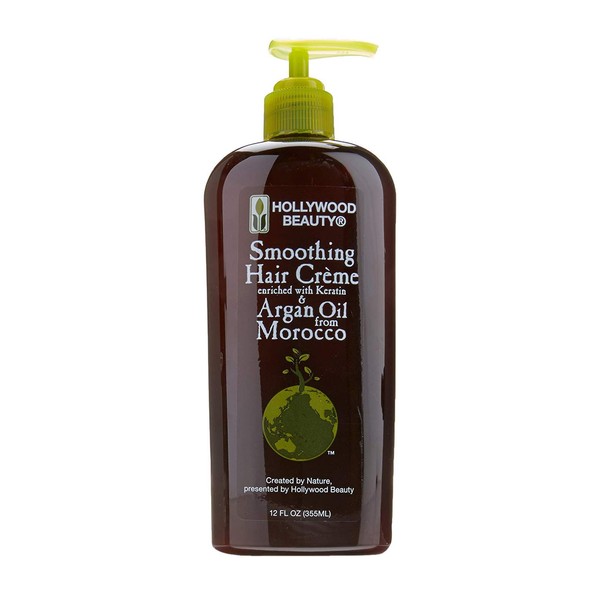 Hollywood Beauty Argan Oil Smoothing Hair Cream Enriched with Keratin