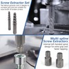 MABLEVI 55-Piece Screw Extractor Set, Broken Bolt extractors & Multi-Spline