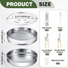 Yaocom 9 Pcs Trim Tray Kit Stainless Steel Trimming Tray