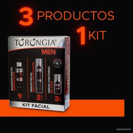Kit Crecimiento De Barba Y Bigote 3 Pasos Torongia Men